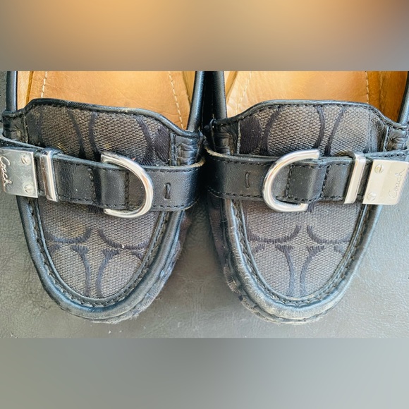 Coach Women’s Loafers Size 7 Black - Picture 4 of 6